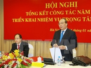 Deputy Prime Minister Nguyen Xuan Phuc at the conference (Photo:VNA)